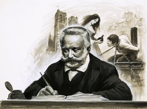 ヴィクトルユーゴーが小説ノートルダムドパリを執筆 作： English School