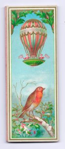 ビクトリア朝のクリスマスカード、1880年頃 作： English School