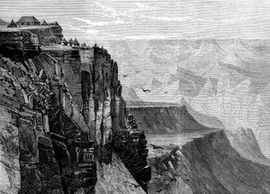 1868年のイギリス遠征からアビシニアまでのキングスハウス近くのポイントからの眺め 作： English School