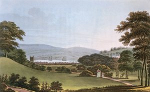 1802年、ブリストル近くの砦からの眺め 作： English School
