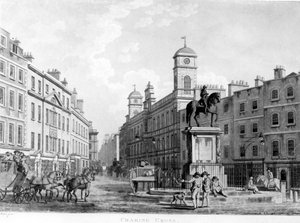 ノーサンバーランドハウス、1795年に向かってチャリングクロスを表示します。 作： English School