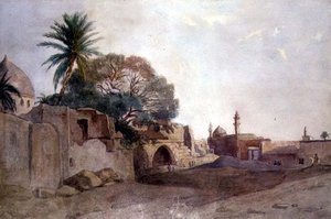 中近東の眺望 1820年頃 （水彩・紙 作： English School