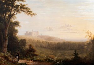 ベルボア城の眺め、1820年頃 作： English School