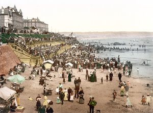 イングリッシュビーチの景色（手描きの写真）