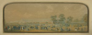 クリスタルパレスの眺め、1851年 作： English School