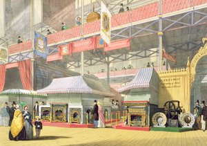 シェフィールドハードウェアスタンドとグレートレーンワークスの様子1851年のグレートエキシビションでの展示、ディキンソンズ総合写真 作： English School