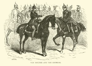 フォンモルトケと皇帝、1871年1月 作： English School