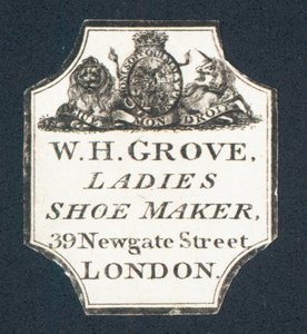 WH Grove、レディースシューズメーカー、トレードカード 作： English School