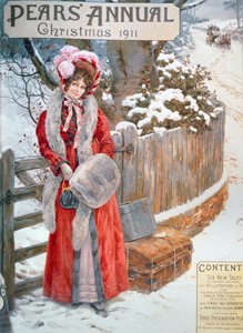 馬車を待つ」（『ペアーズ年鑑』1911年クリスマス号より 作： English School