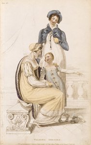 ウォーキングドレス、アッカーマン美術館の芸術、パブからファッションプレート。 1809年6月1日 作： English School