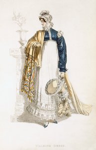 Ackermanns Repository of Artsのウォーキングドレス、ファッションプレート 作： English School