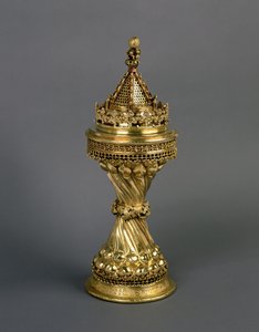 ウォーデンヒルズソルト、ウォルターヒル、1475-94年頃、1475-94年（銀色）からウォルターヒルによってオックスフォードのニューカレッジに贈呈（355577も参照） 作： English School