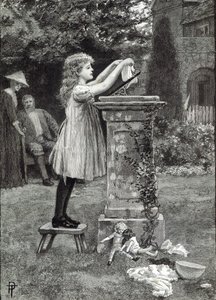洗濯の日、「レジャーアワー」から、1888 作： English School