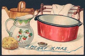 洗濯道具、クリスマスカード
