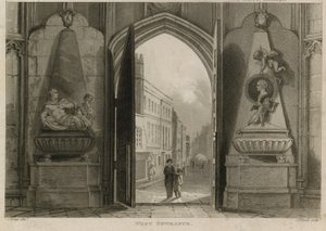 ウェストエントランス、ウェストミンスター寺院、ロンドン 作： English School