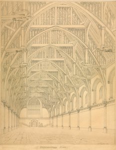 ウェストミンスターホール、1814年 作： English School