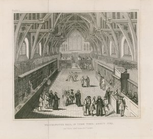 ウェストミンスターホールの学期、1770年頃 作： English School