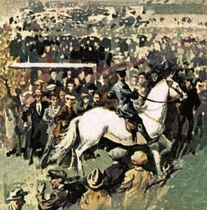 ウェンブリーの1923カップ決勝での白い馬