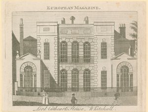 ホワイトホールコートまたはヤード、バンブラハウス、1898年に解体 作： English School