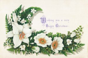 ワイルドローズとリリーオブバレー、クリスマスカード 作： English School