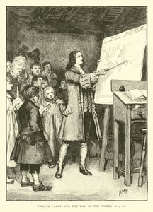 ウィリアム・キャリーと世界地図 作： English School
