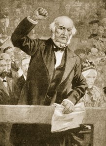 ウィリアムグラッドストーン、1896年9月24日にリバプールでの会議で講演 作： English School