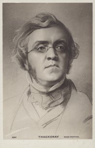 ウィリアム・メイクピース・サッカレー（1811-1863）イギリスの小説家（リトグラフ）