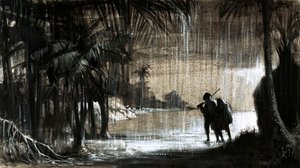 パナマ地峡に新たな貿易植民地を設立したウィリアム・パターソン（紙にガッシュ 作： English School