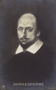 ウィリアム・シェイクスピア（1564-1616）イギリスの劇作家、詩人（リトグラフ）