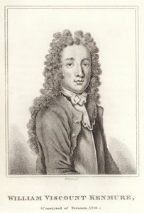 反逆罪で有罪判決を受けたウィリアム子爵ケンミュール、1716年 作： English School