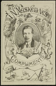 J.N.マスケリンの賛辞とともに、1875年頃（彫刻） 作： English School