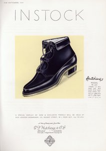 レディース靴の広告、1930年代