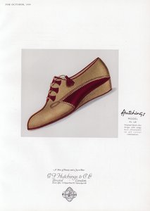 レディース靴の広告、1930年代 作： English School