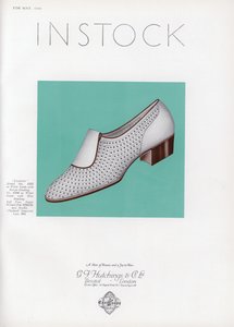 レディース靴の広告、1930年代