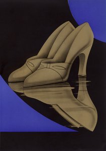 レディース靴の広告、1930年代 作： English School