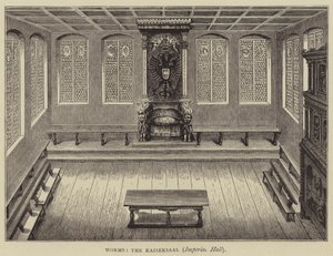 ヴォルムス、カイザーザール、皇帝の広間(彫刻) 作： English School