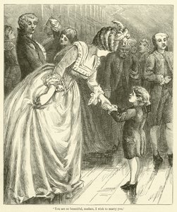 あなたはとても美しい、奥様、結婚したい」（エングレーヴィング） 作： English School