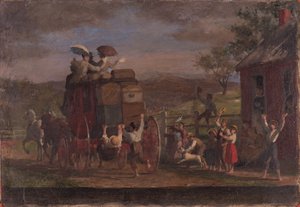 Pemigewasettコーチのための研究、c.1880-89 作： Enoch Wood Perry