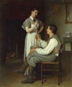 救いの手、1877 作： Enoch Wood Perry