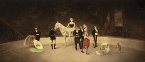サーカスの情景、1890年頃 作： Enrique Atalaya González