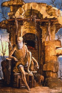 「砂漠のジェローム」、15世紀後半 作： Ercole de