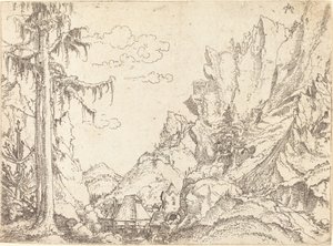山の風景 作： Erhard Altdorfer