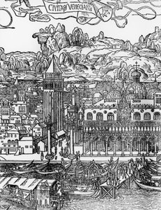 ヴェネツィア、エルハルト・ロイウィッチ（1455-1490）の木版画、イタリア 作： Erhard Reuwich