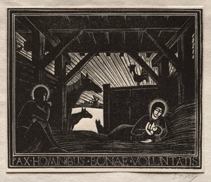 クリスマスギフト: ドーン 作： Eric Gill