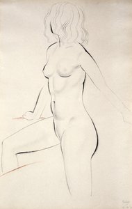 立っている女性のヌード 作： Eric Gill