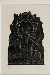 結婚（木版画） 作： Eric Gill