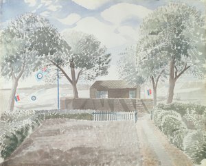 飛行場、1942年頃 作： Eric Ravilious