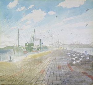 チャネル・フィッシャー（フォース湾） 作： Eric Ravilious