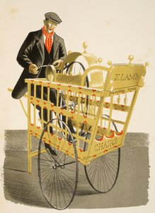 ナイフグラインダー、イラストはJMリチャーズの「ハイストリート」のイラストで、パブのカーウェンプレスが印刷しました。カントリーライフ、1938 作： Eric Ravilious