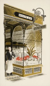 オイスターバー、1938年頃 作： Eric Ravilious